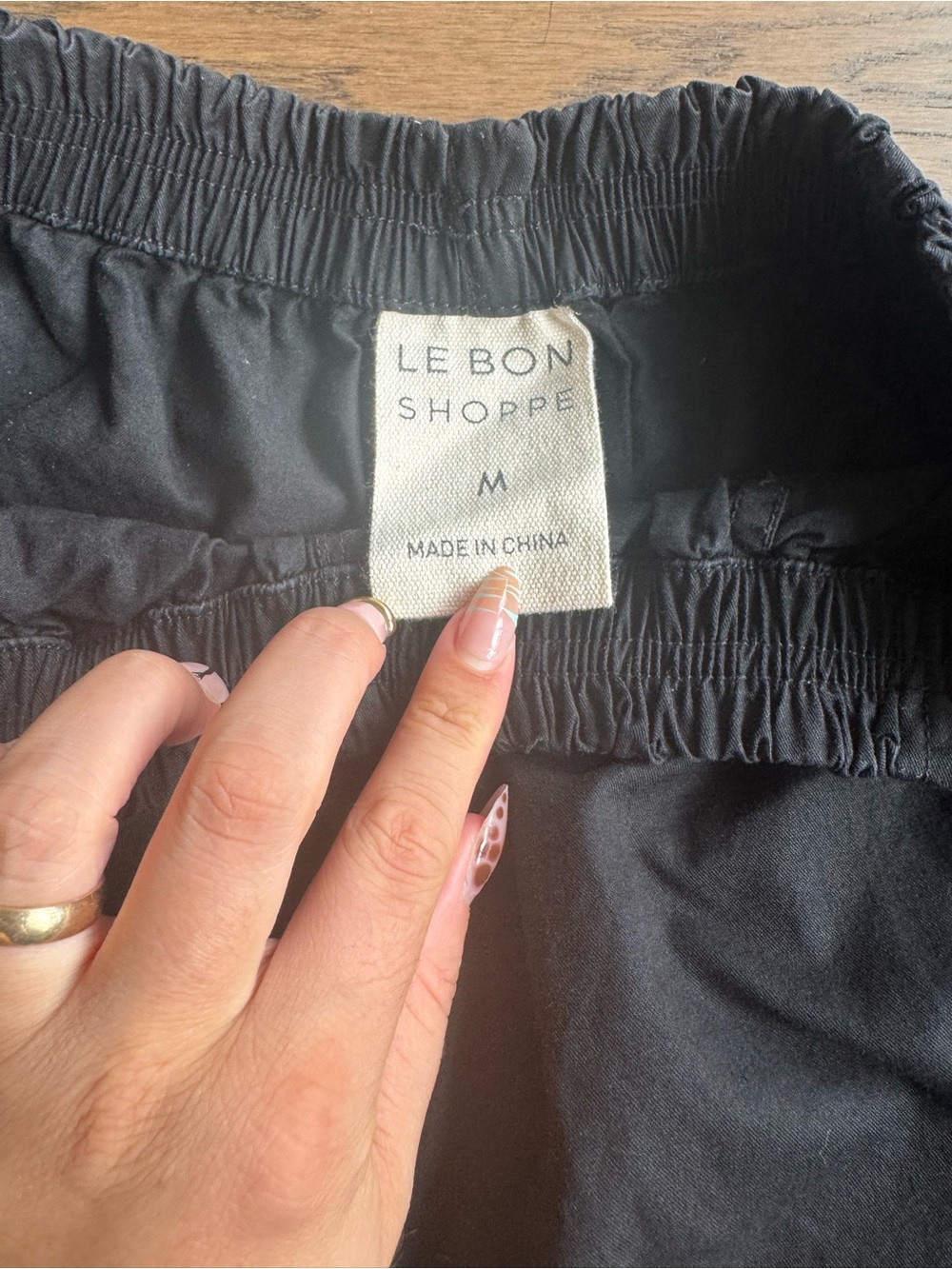 Le Bon Shoppe Parachute Pant (Black) - Picture 8 of 10
